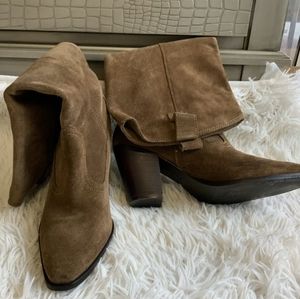 Mango Knee Tall Cowboy Leather Boots